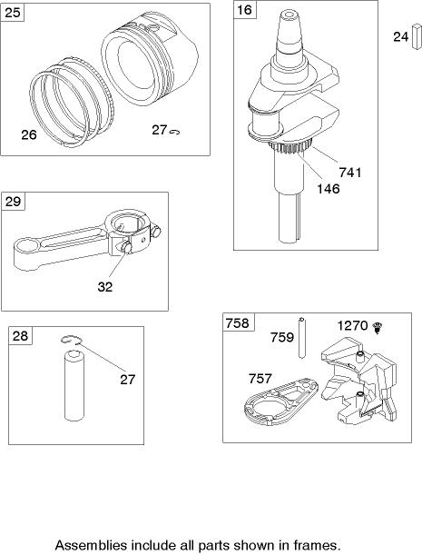 Crankshaft Assembly Briggs and Stratton 21A907 0169 E1