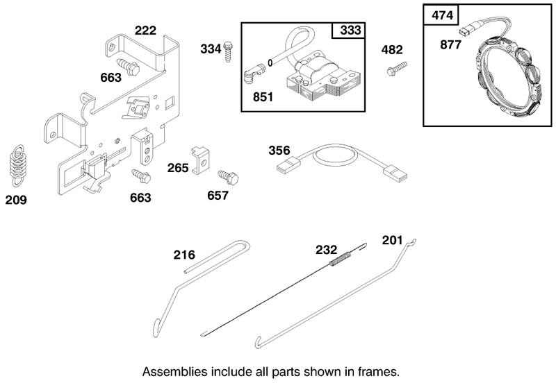 Engine Briggs and Stratton Model 28m707 1122 E1