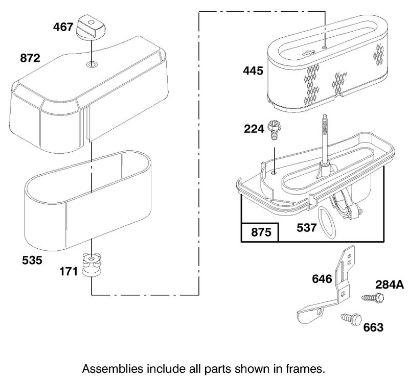 Engine Briggs and Stratton Model 28m707 1122 E1