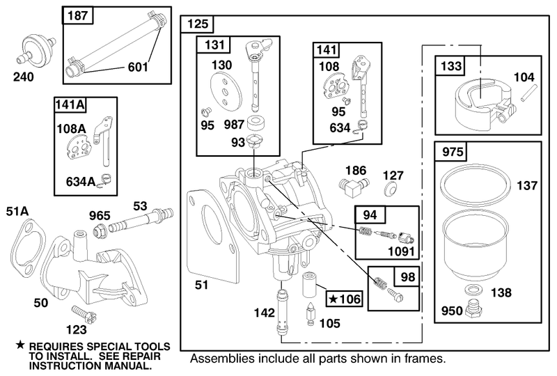 Engine Briggs and Stratton Model 28m707 1122 E1