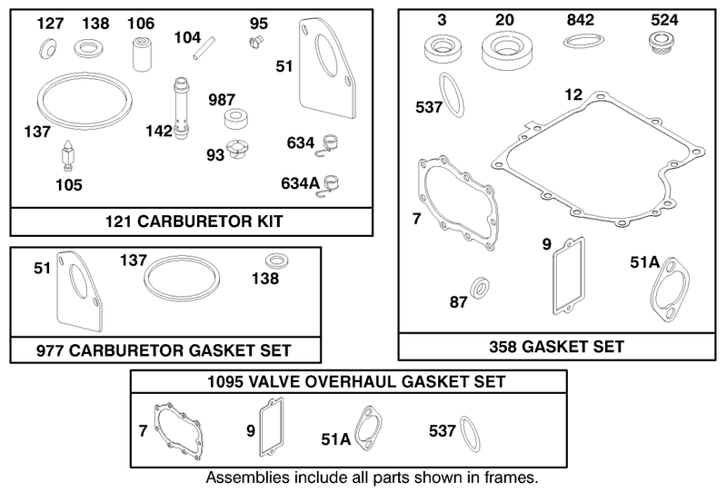 Engine Briggs and Stratton Model 28m707 1122 E1