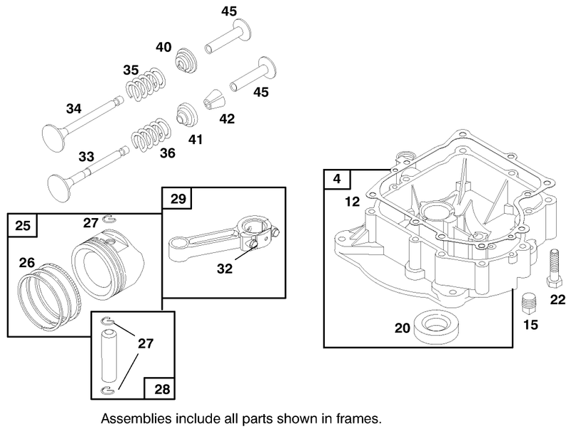 Engine Briggs and Stratton Model 28m707 1122 E1