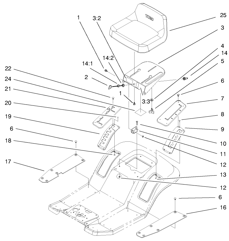 Rear Body and Seat Assembly