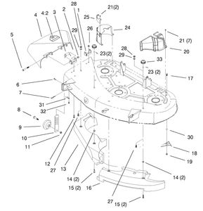Baffle Deflector and Cover Assembly
