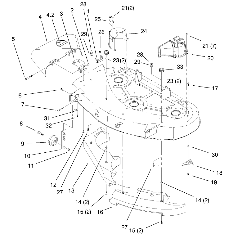 Baffle Deflector and Cover Assembly