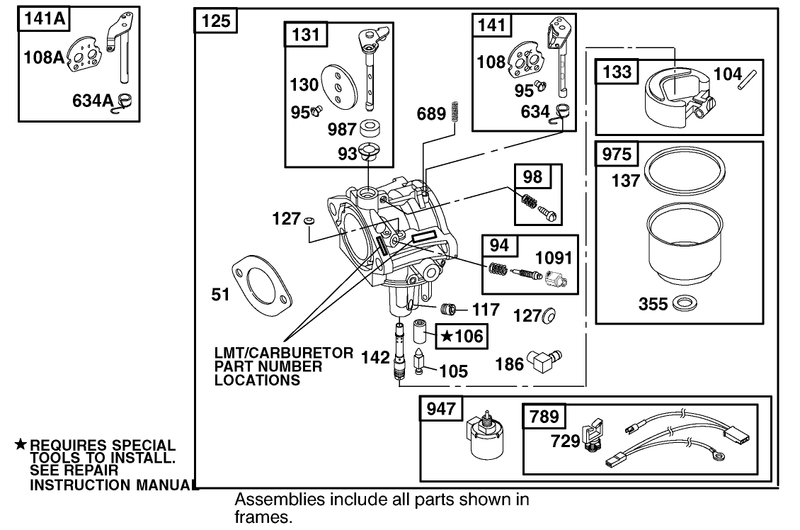 Engine Briggs and Stratton Model 312777 0128 E1