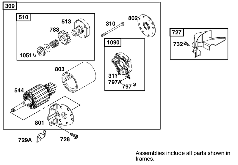 Engine Briggs and Stratton Model 312777 0128 E1
