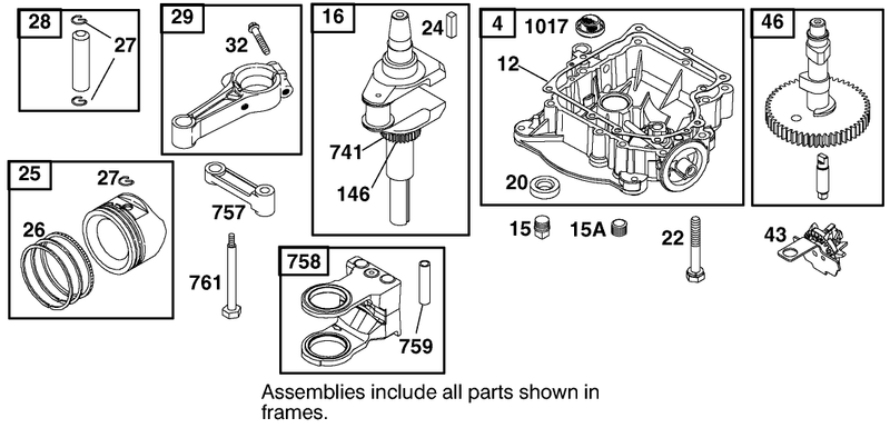 Engine Briggs and Stratton Model 312777 0128 E1