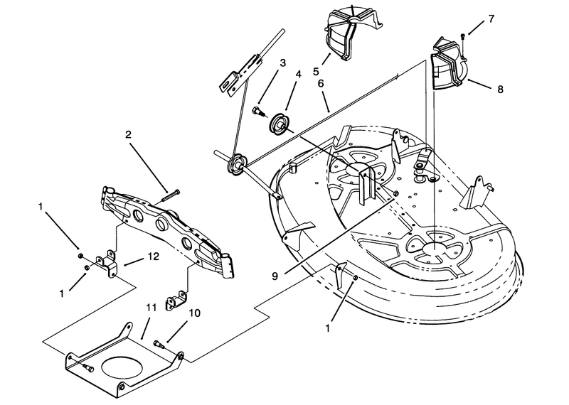 Cable and Cover Assembly 38in Cutting Unit