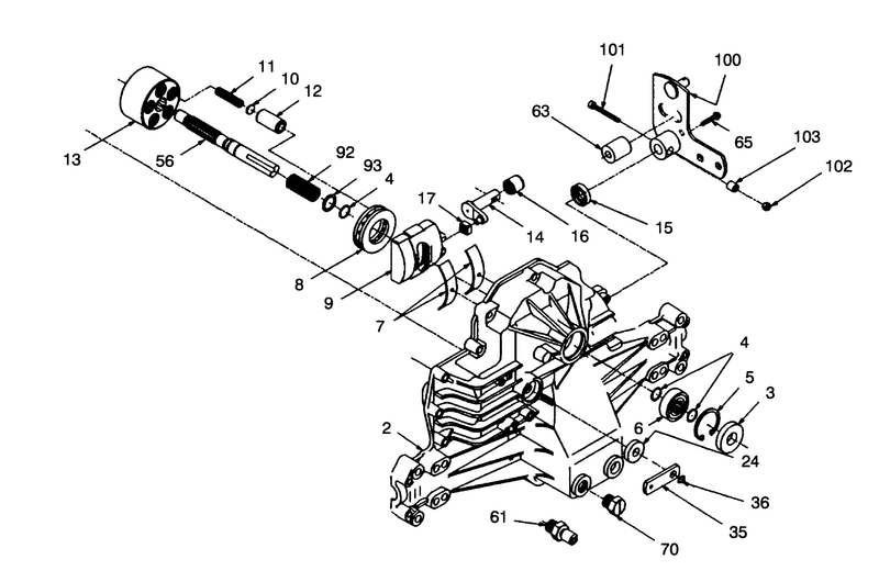 Hydrogear Transaxle Model No 316 0500 continued