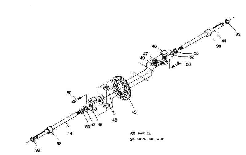 Hydrogear Transaxle Model No 316 0500 continued