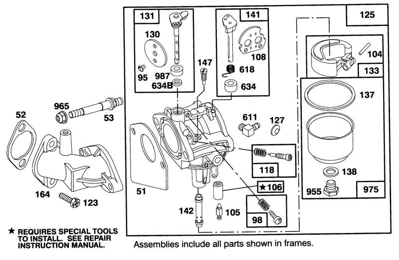 Engine Briggs and Stratton Model 28m707 0122 01