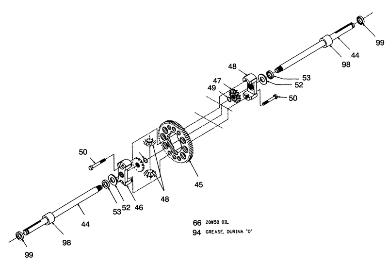 Hydrogear Transaxle Model No 321 0500 continued