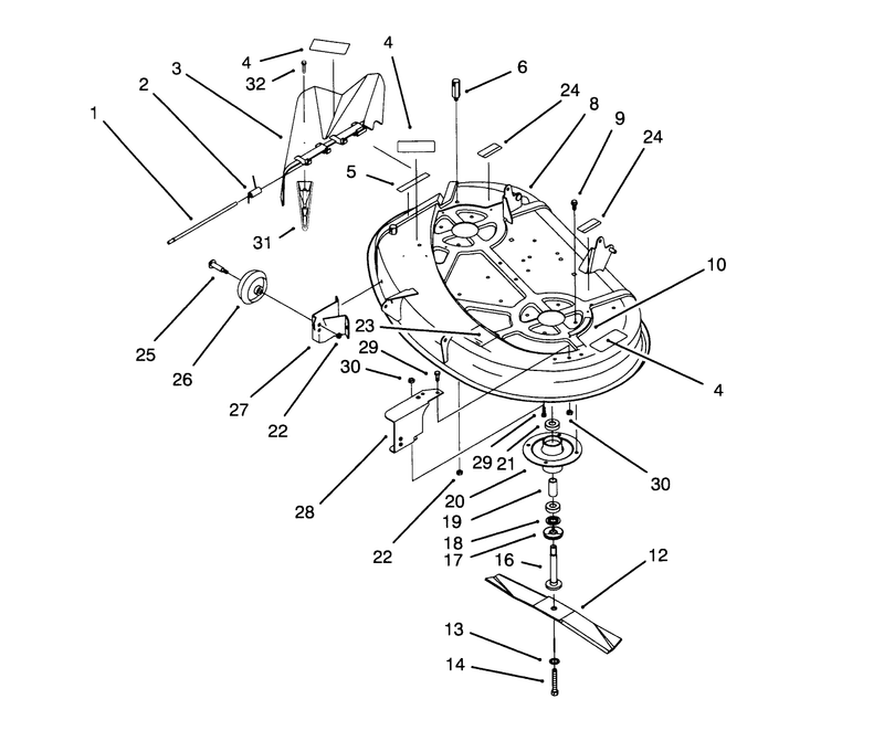 Housing and Spindle Assembly 38in Cutting Unitmodel No 71213 Only