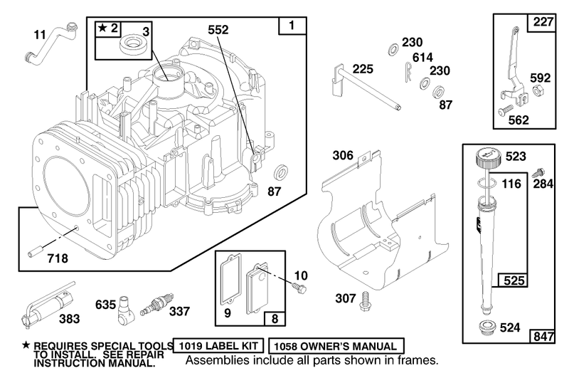 Engine Briggs and Stratton Model 28n707 0631 A1