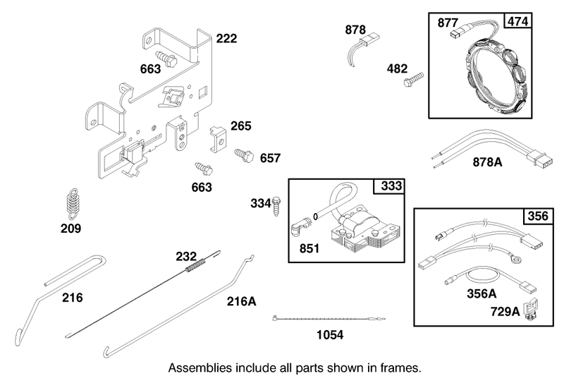 Engine Briggs and Stratton Model 28n707 0631 A1