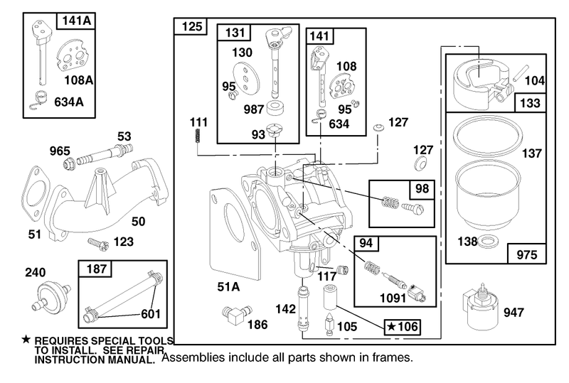 Engine Briggs and Stratton Model 28n707 0631 A1