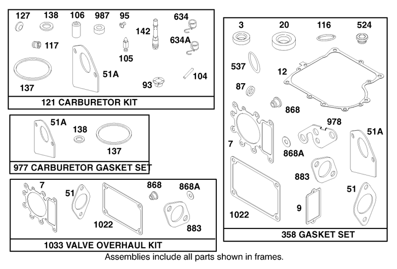 Engine Briggs and Stratton Model 28n707 0631 A1