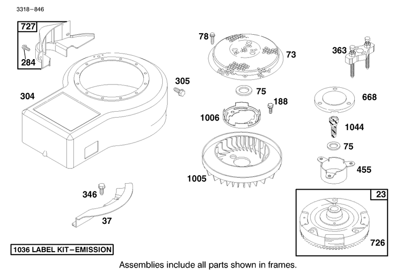 Engine Briggs and Stratton Model 28n707 0631 A1