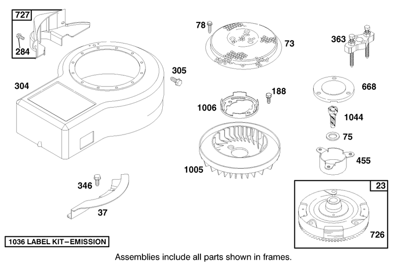 Engine Briggs and Stratton Model 28n707 1131 E1