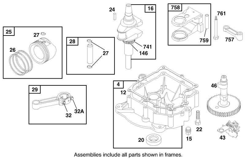 Engine Briggs and Stratton Model 28n707 1131 E1