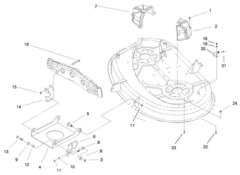 Suspension Assembly 38in Cutting Unit