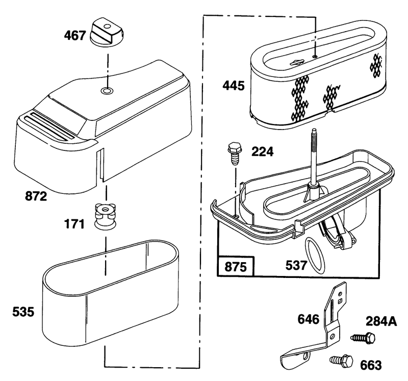Engine Briggs and Stratton Model 28n707 0131 01