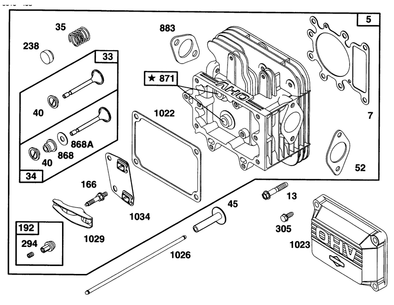 Engine Briggs and Stratton Model 28n777 0174 01