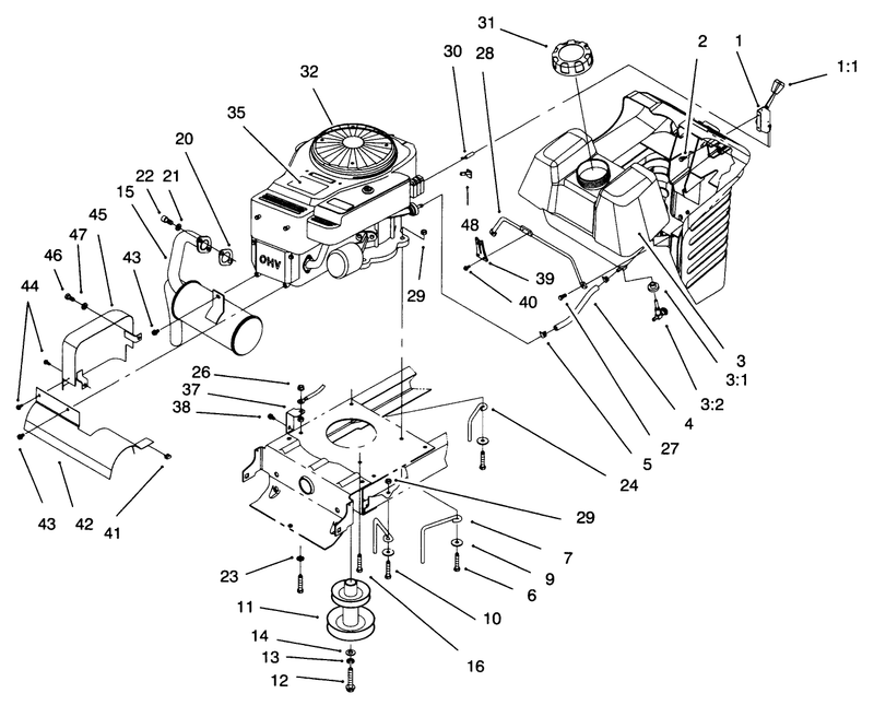 Engine System Components Assembly