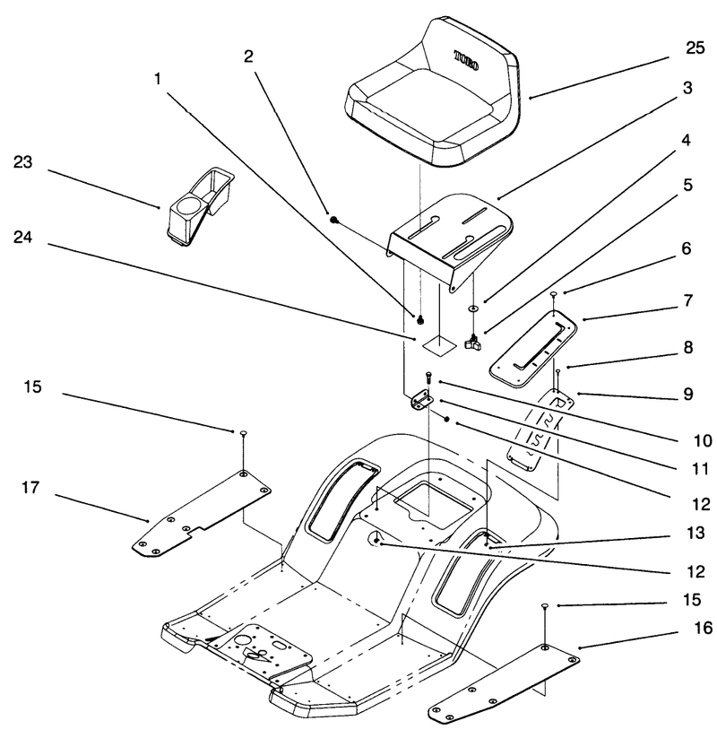 Rear Body and Seat Assembly