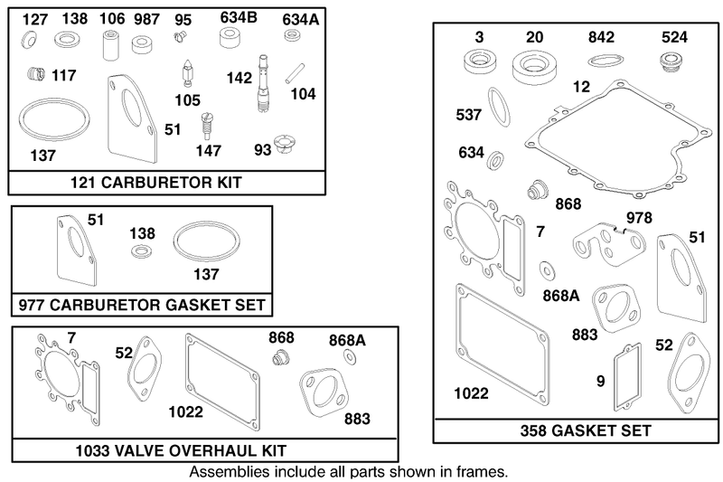 Engine Briggs and Stratton Model 28n707 0131 01