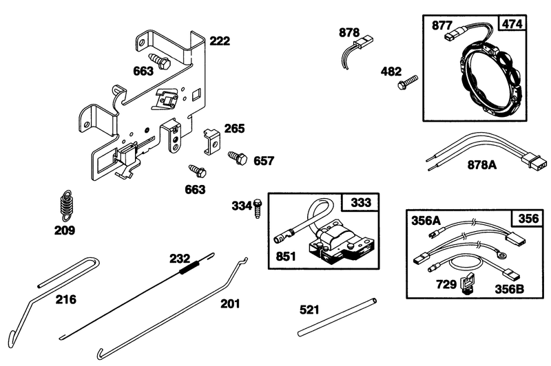 Engine Briggs and Stratton Model 28q777 0668 A1