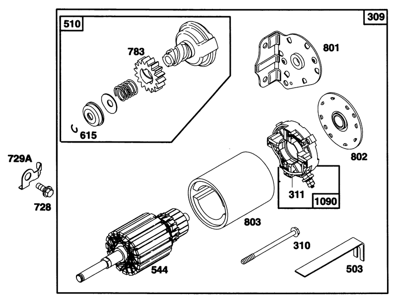 Engine Briggs and Stratton Model 28q777 0668 A1