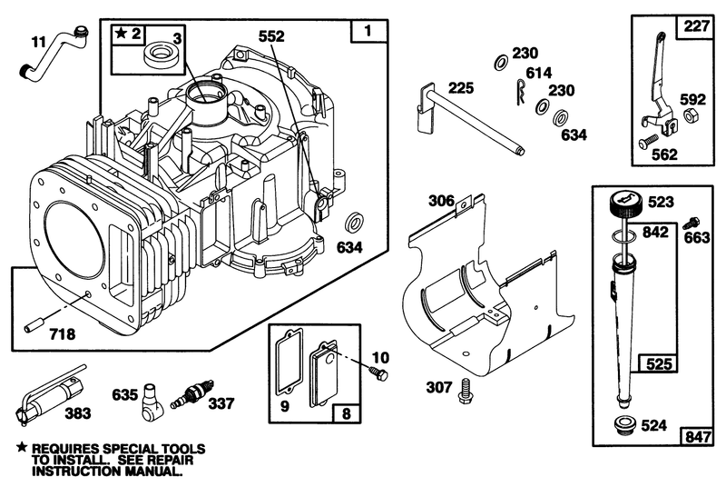 Engine Briggs and Stratton Model 28q777 0668 A1