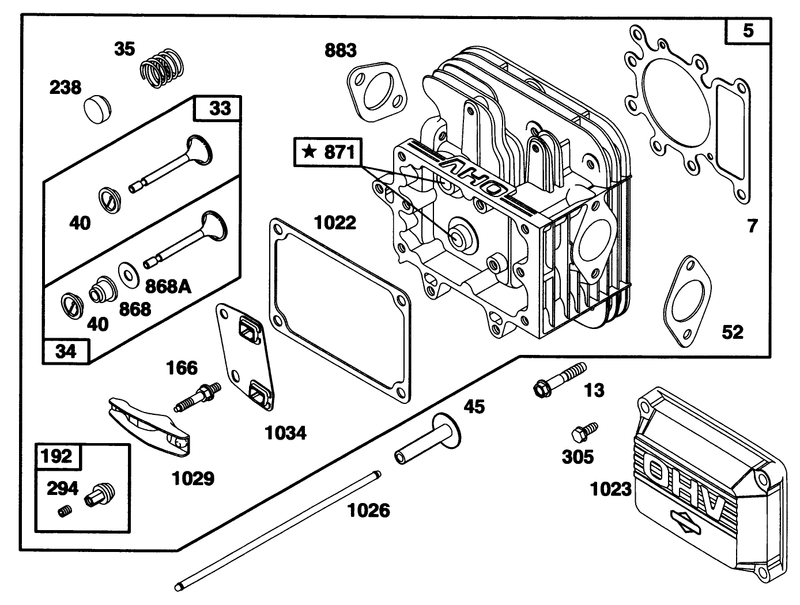 Engine Briggs and Stratton Model 28q777 0668 A