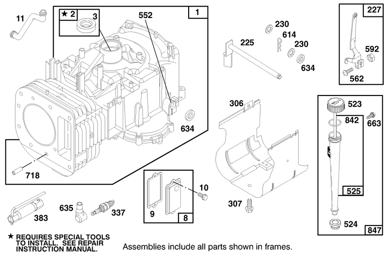 Engine Briggs and Stratton Model 28q777 0668 A1