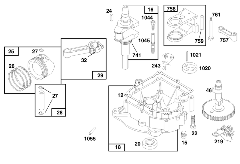 Engine Briggs and Stratton Model 28n777 0174 01