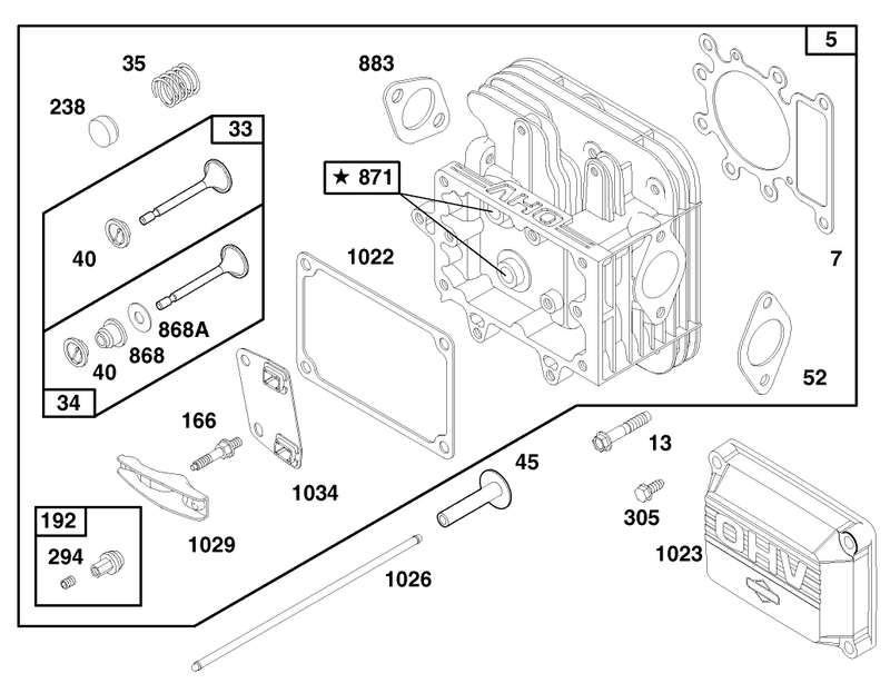 Engine Briggs and Stratton Model 28n777 0174 01