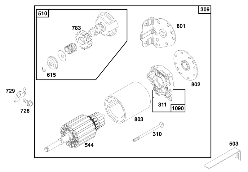 Engine Briggs and Stratton Model 28n777 0174 01