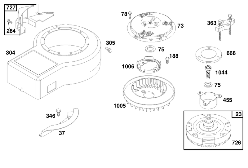 Engine Briggs and Stratton Model 28n777 0174 01