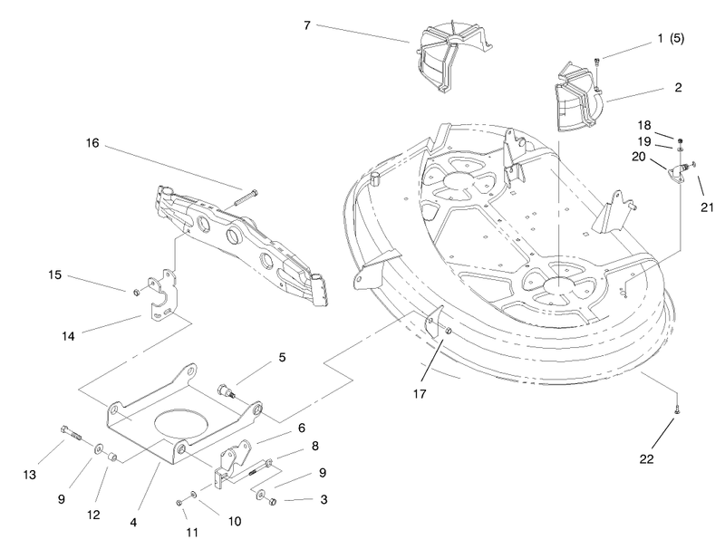 Suspension Assembly 38in Cutting Unit