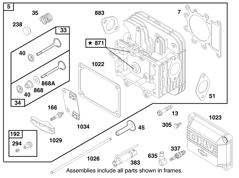 Engine Briggs and Stratton Model 28n777 1174 E1