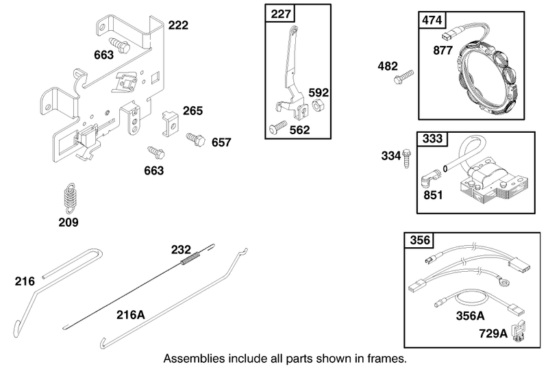Engine Briggs and Stratton Model 28n777 1174 E1