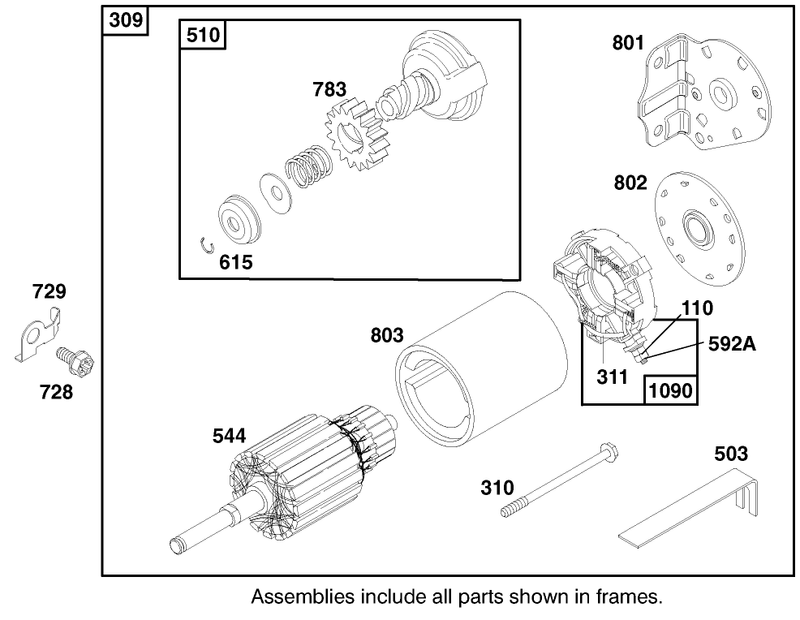 Engine Briggs and Stratton Model 28n777 1174 E1