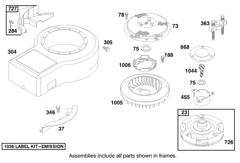 Engine Briggs and Stratton Model 28n777 1174 E1