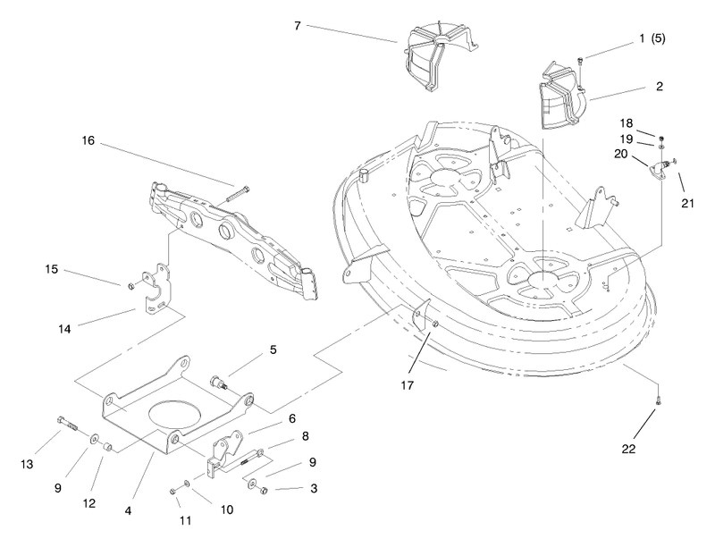 Suspension Assembly 38in Cutting Unit