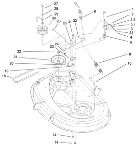 38in Deck Blade Drive and Braking Components
