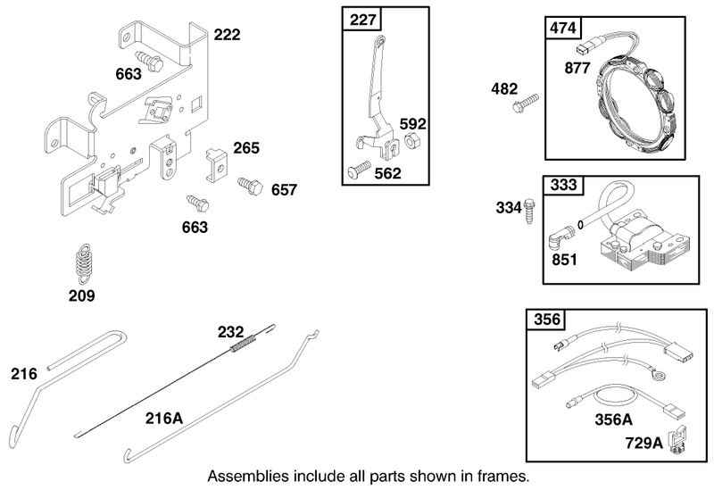 Engine Briggs and Stratton Model 28n777 1174 E1