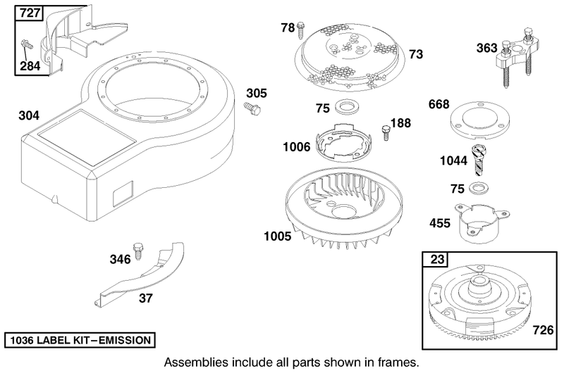 Engine Briggs and Stratton Model 28n777 1174 E1
