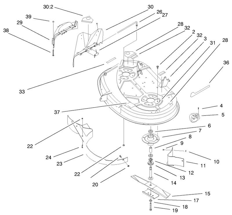 38in Deck Assembly